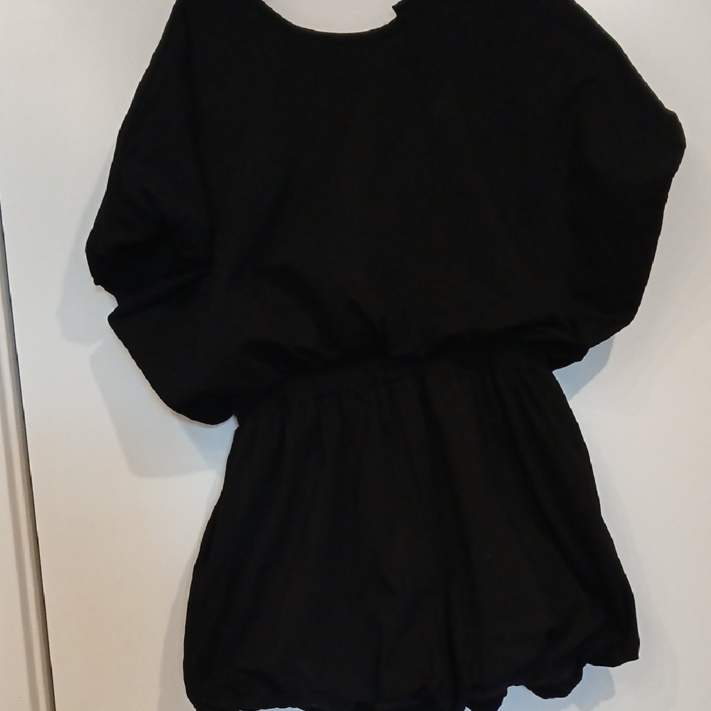 GREY LAB Black Dolman Romper